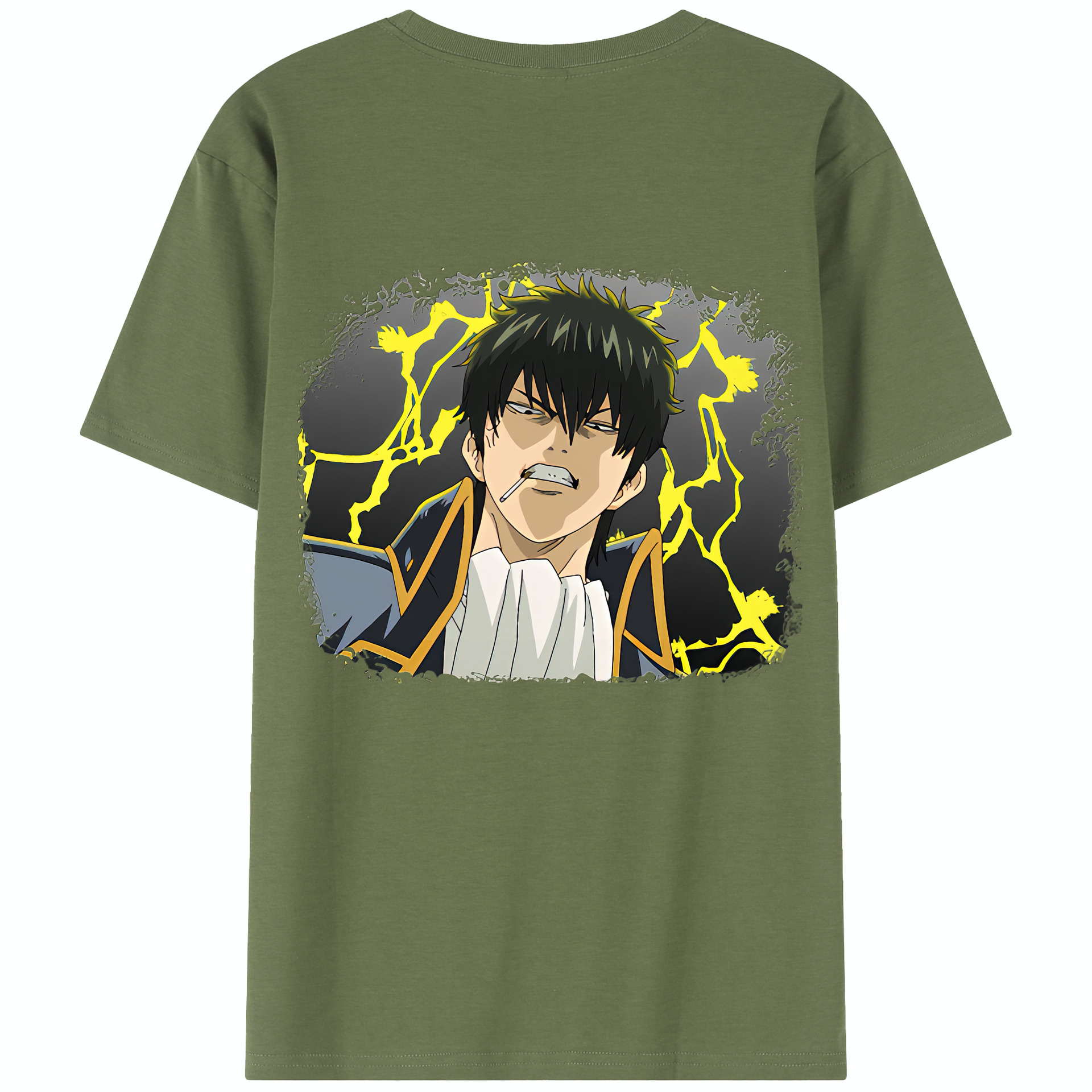 （画像用） ぎんたま 坂田銀時（さかたぎんとき） 神楽 志村新八（しむら しんぱち） GINTAMA Sakata Gintoki Kagura Shimura Shinpachi 綿100％半袖Tシャツ（背面プリント）